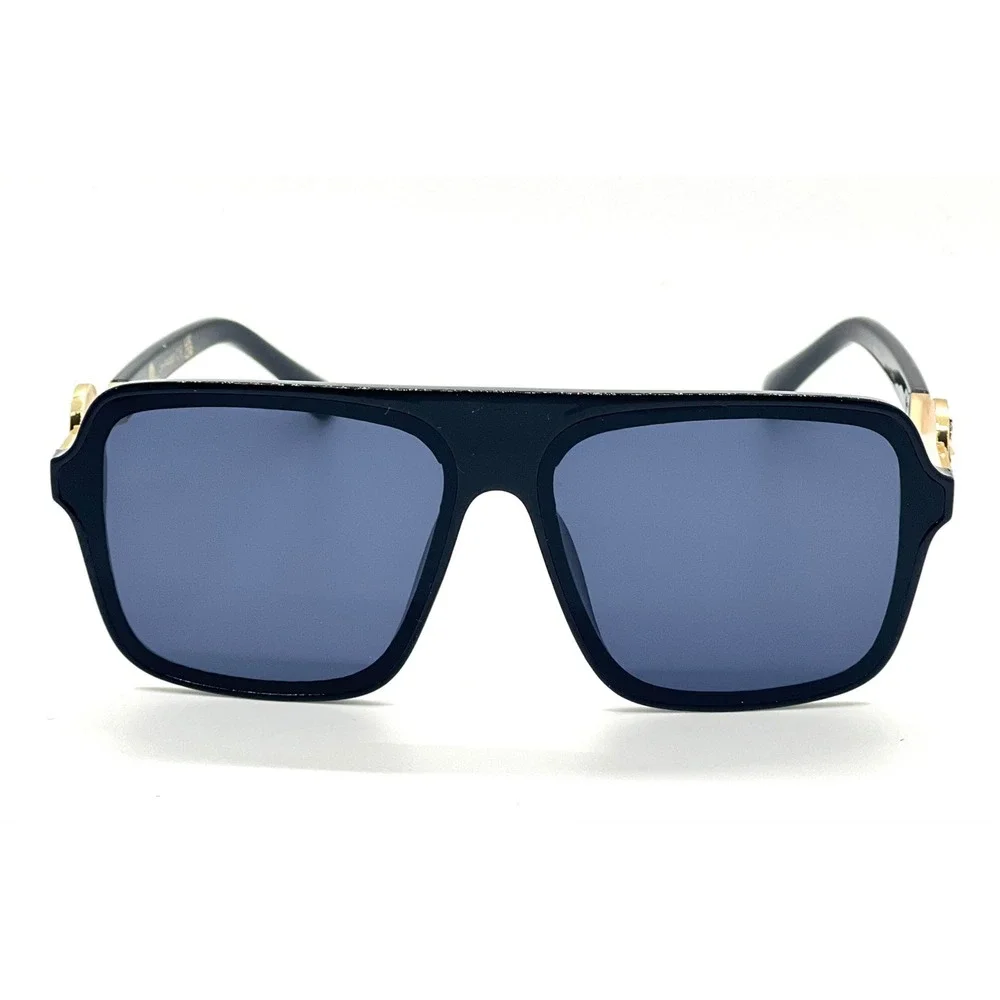 Men Sunglasses Fashion Designer Gold Accents Fashion‎ Shades Hip Hop Street Wear